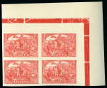 Stamp of Switzerland / Schweiz 1908 Benziger & Co "Rütlischwur" Essai, 3Fr.,