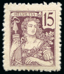 Stamp of Switzerland / Schweiz 1901 F.Boscovits, Alfred Pfenninger, Henri Robert,