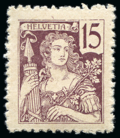 Stamp of Switzerland / Schweiz 1901 F.Boscovits, Alfred Pfenninger, Henri Robert,