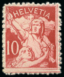 Stamp of Switzerland / Schweiz 1901 F.Boscovits, Alfred Pfenninger, Henri Robert,