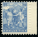 Stamp of Switzerland / Schweiz 1908 Benziger & Co "Rütlischwur" Essai, 25C