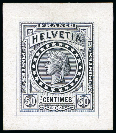 Stamp of Switzerland / Schweiz » Stehende Helvetia 1880 Wildschut "Libertas" : Kl. Partie