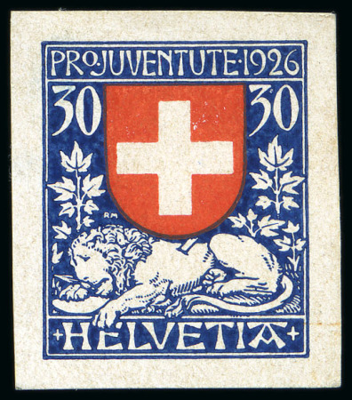 Stamp of Switzerland / Schweiz 1882-1960 Probedrucke: Sammlung in einem Steckbuch