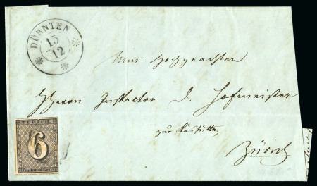 Stamp of Switzerland / Schweiz » Kantonalmarken » Zürich 6Rp (Type II, 82. Marke), waagrechte Untergrundlinien