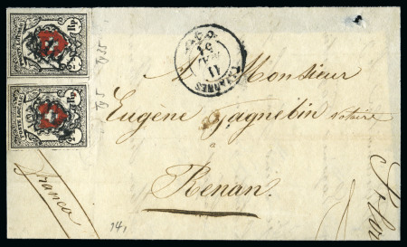 Stamp of Switzerland / Schweiz » Orts-Post und Poste Locale Poste Locale mit Kreuzeinfassung