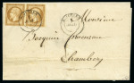 Stamp of Auction catalogues 1851-1860, Collection de 25 lettres avec timbres