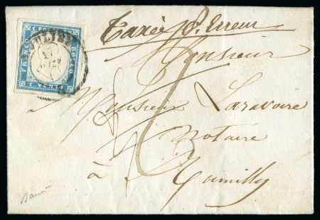 Stamp of Auction catalogues Mention "Taxée par erreur" sur lettre avec 20c
