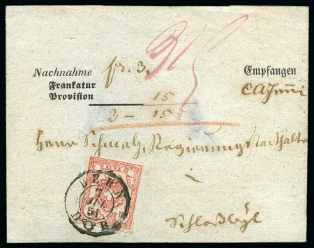 Stamp of Switzerland / Schweiz » Rayonmarken » Rayon III (grosse Ziffer) Type 2 mit Rundstempel BERN 7 JUL 54