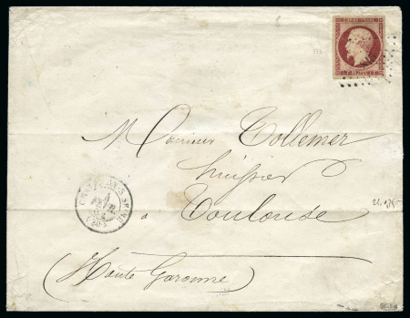 Stamp of France » Collections 1849-1882, Jolie collection de lettres classiques