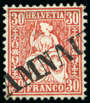 Stamp of Switzerland / Schweiz 1862 Enorm reichhaltige Sammlung Sitzende Helvetia