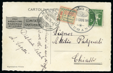 Stamp of Switzerland / Schweiz 1913-70, Kleine Sammlung Flugpost in zwei Alben