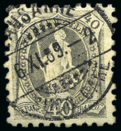 Stamp of Switzerland / Schweiz 1882-1907, Sehr reichhaltige Partie STEHENDE HELVETIA