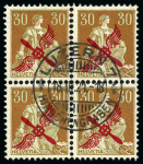 Stamp of Switzerland / Schweiz 1907-92, Reichhaltige Viererblocksammlung