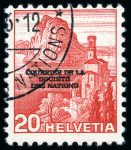 Stamp of Switzerland / Schweiz 1944 Völkerbund Landschaftsbilder 15C, 20C, 25C
