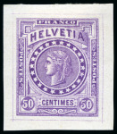 Stamp of Switzerland / Schweiz ca.1880-1960, Partie Probedrucke und Essais