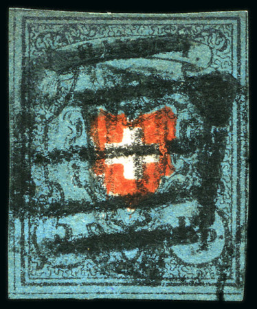 Stamp of Switzerland / Schweiz » Rayonmarken » Rayon I, dunkelblau ohne Kreuzeinfassung Sehr Reichhaltige Auswahl mit 110 Marken