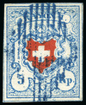 Stamp of Switzerland / Schweiz » Rayonmarken » Rayon I, hellblau, ohne KE (DIVERSE) Sehr Reichhaltige Auswahl mit 135 Marken