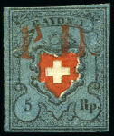 Stamp of Switzerland / Schweiz 1843-52, Sehr Reichhaltige Altschweiz Dubblettenpartie