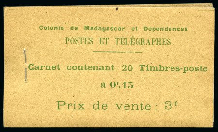Stamp of Colonies françaises » Madagascar (Poste française) 1927 Deux carnets de 20 timbres à 15c