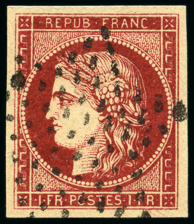 Stamp of France FAUX SPERATI 1F vermillon, 1F carmin, 1F Empire