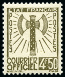 Stamp of France » Service 1943 FRANCISQUE, Série complète de 15 valeurs