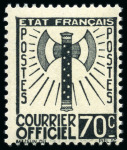 Stamp of France » Service 1943 FRANCISQUE, Série complète de 15 valeurs