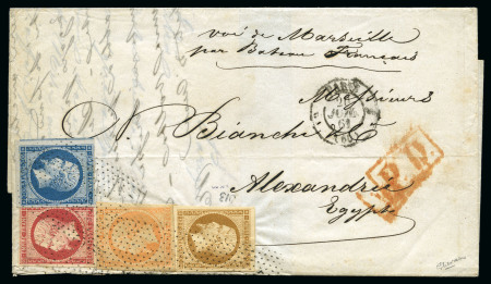 Stamp of France 10c +20c +40c +80c Empire non dentelé