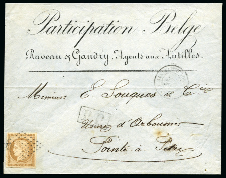 Stamp of Colonies françaises Rare utilisation du 10c Siège pour le tarif local