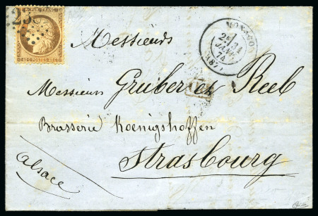 Stamp of France Lot de 40 lettres avec type Siège