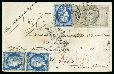 Stamp of France » Collections 1828-1914, Intéressant lot de lettres
