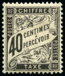 Stamp of France » Timbres-Taxe 1871-1892, Sélection de 4 valeurs