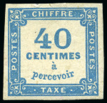 Stamp of France » Timbres-Taxe 1871-1892, Sélection de 4 valeurs