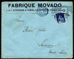 Stamp of Switzerland / Schweiz 1908 Helvetia mit Schwert 25c blau