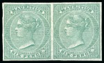 Stamp of Mauritius » Later Issues 1860-63 De La Rue imperforate Imprimaturs