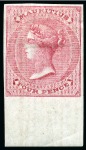 Stamp of Mauritius » Later Issues 1860-63 De La Rue imperforate Imprimaturs