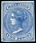 Stamp of Mauritius » Later Issues 1860-63 De La Rue imperforate Imprimaturs