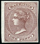 Stamp of Mauritius » Later Issues 1860-63 De La Rue imperforate Imprimaturs