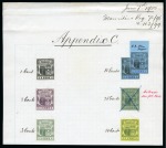 Stamp of Mauritius » Later Issues 1900-05 Arms issue, De La Rue Appendix E sheets with imperforate colour trials