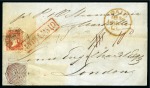 Stamp of Burma 1856 (Mar 30) Wrapper from Akyab to the UK with 18