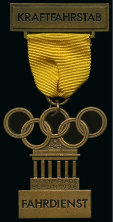 Stamp of Olympics » 1936 Berlin » Medals 1936 Berlin "Kraftfahrstab Fahrdienst"  (Motor Vehicle Service) badge