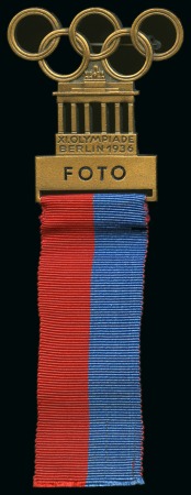 Stamp of Olympics » 1936 Berlin » Medals 1936 Berlin "FOTO" (Photographer) participation ba