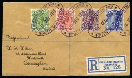 Stamp of Falkland Islands » Dependencies - South Shetlands 1915 (Dec 16) "Wilson" envelope with 1912-20 1/2d,