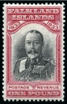Stamp of Falkland Islands 1933 Centenary mint set to £1, with only a couple 