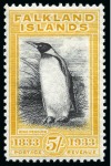 Stamp of Falkland Islands 1933 Centenary mint set to £1, with only a couple 