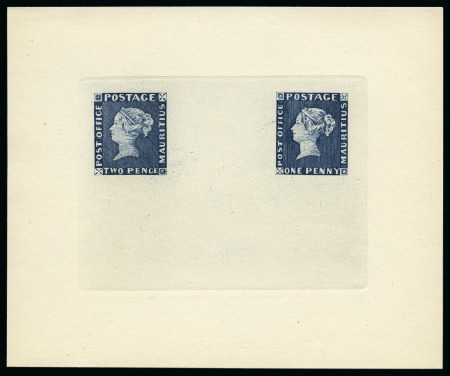 Stamp of Mauritius » 1847 Post Office Issue (SG 1-2) 1847 Post Office reprints from 1911, one sheetlet 