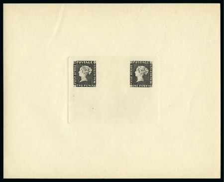 Stamp of Mauritius » 1847 Post Office Issue (SG 1-2) 1847 Post Office reprint from 1911 in black, coupl