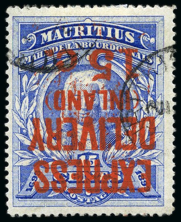 Stamp of Mauritius » Later Issues 1903-04 Express 15c on 15c inverted surcharge