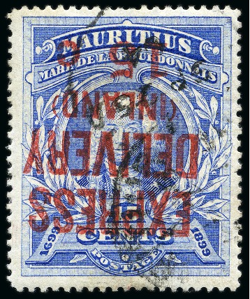 Stamp of Mauritius » Later Issues 1903-04 Express 15c on 15c inverted surcharge