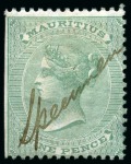 Stamp of Mauritius » Later Issues De La Rue Specimen manuscripts