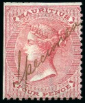 Stamp of Mauritius » Later Issues De La Rue Specimen manuscripts